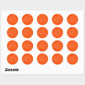Roze en Rood Schets Bachelorette Weekend Feest Ronde Sticker (Vel)