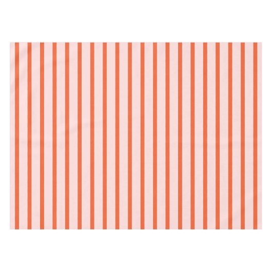 Roze en Rood Streeppatroon Tafelkleed (Voorkant (Horizontaal))