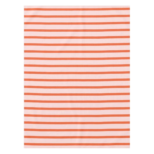 Roze en Rood Streeppatroon Tafelkleed (Voorkant)