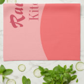 Roze en rood theedoek (Gevouwen)