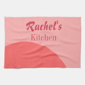 Roze en rood theedoek (Horizontaal)