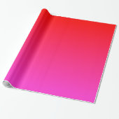 Roze en Rood Verlopen Cadeaupapier (Uitgerold)