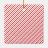 Roze en rood | Vrolijk en helder Keramisch Ornament (Achterkant)