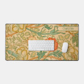 Roze en Roos door William Morris gepersonaliseerd Bureaumat (Keyboard & Muis)