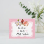 Roze en Roos Gold Blush Roze Recipe Kaart (Staand voorkant)