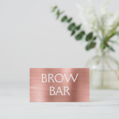 Roze en Roos Gold Brow Bar - Brews Visitekaartje (Staand voorkant)
