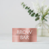 Roze en Roos Gold Brow Bar - Brews Visitekaartje (Staand voorkant)