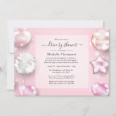 Roze en Roos Gold Drive by Shower Kaart (Voorkant)