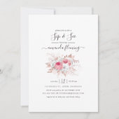 Roze en Roos Gold Floral Sip en Zie Kaart (Voorkant)