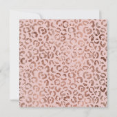 Roze en Roos Gold Foil Leopard Glam 30e verjaardag Kaart (Achterkant)