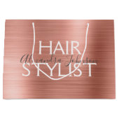 Roze en Roos Gold geborsteld metalen haarlijst Groot Cadeauzakje (Voorkant)