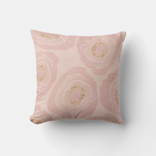 Roze en Roos Gold Geodes Sierkussen