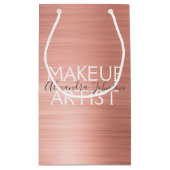 Roze en Roos goudborsgeborsteld metalen reuzenmake Klein Cadeauzakje (Achterkant)