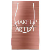 Roze en Roos goudborsgeborsteld metalen reuzenmake Klein Cadeauzakje (Voorkant)