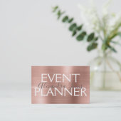 Roze en Roos goudborsgeborsteld metalen voorpaneel Visitekaartje (Staand voorkant)