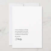 Roze en Roos gouden ballonnen Bedankkaart (Achterkant)