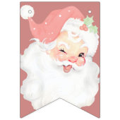  roze en Roos gouden kerstgebanner Vlaggetjes (Eerste vlag)