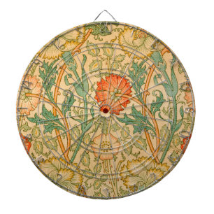 Roze en Roos Patroon (door William Morris) Dartbord