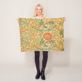 Roze en Roos Patroon (door William Morris) Fleece Deken