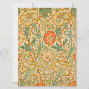 Roze en Roos Patroon (door William Morris) Kaart