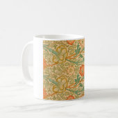Roze en Roos Patroon (door William Morris) Koffiemok (Voorkant links)