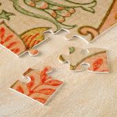 Roze en Roos Patroon (door William Morris) Legpuzzel (Zijkant)