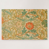 Roze en Roos Patroon (door William Morris) Legpuzzel (Horizontaal)