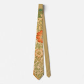 Roze en Roos Patroon (door William Morris) Stropdas (Voorkant)