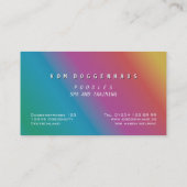 Roze en Roos Poedel Afspraak Herinnering Visitekaartje (Achterkant)