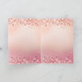 Roze en Roos Sparkle Ombre Kaart (Binnen)