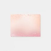 Roze en Roos Sparkle Ombre Post-it® Notes (Voorkant)