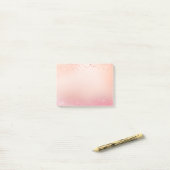 Roze en Roos Sparkle Ombre Post-it® Notes (Op bureau)