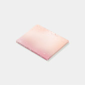 Roze en Roos Sparkle Ombre Post-it® Notes (Schuin)