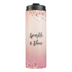 Roze en Roos Sparkle Ombre Thermosbeker