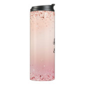 Roze en Roos Sparkle Ombre Thermosbeker (Gedraaid links)