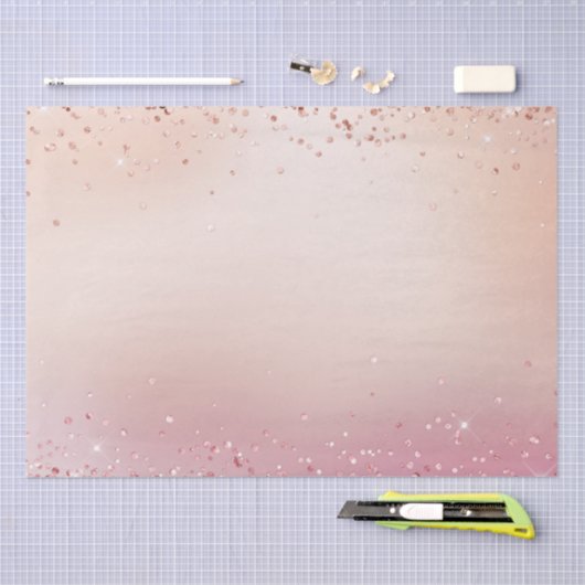 Roze en Roos Sparkle Ombre Tissuepapier (Craft)