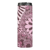 Roze en Roos Thermosbeker (Achterkant)