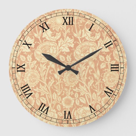 Roze en Roos van William Morris,  bloemen Grote Klok (Voorkant)