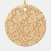 Roze en Roos van William Morris,  bloemen Keramisch Ornament (Achterkant)