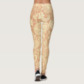 Roze en Roos van William Morris, bloemen Leggings (Achterkant)