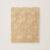 Roze en Roos van William Morris,  bloemen Legpuzzel (Verticaal)