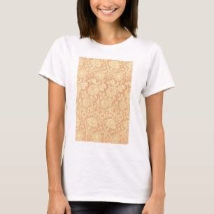 Roze en Roos van William Morris,  bloemen T-shirt