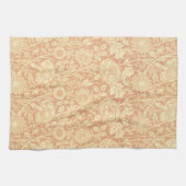 Roze en Roos van William Morris,  bloemen Theedoek (Horizontaal)