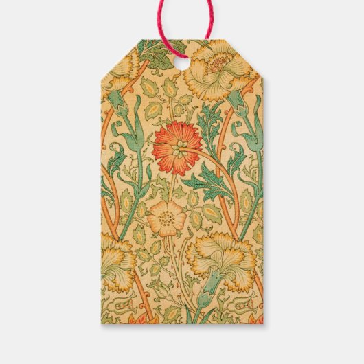 Roze en Roos van William Morris Cadeaulabel (Voorkant)