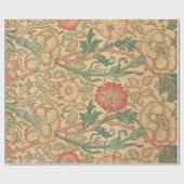 Roze en Roos van William Morris Cadeaupapier (Vlak)