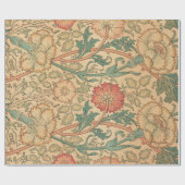 Roze en Roos van William Morris Cadeaupapier (Vlak)