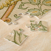 Roze en Roos van William Morris  Floral Legpuzzel (Zijkant)