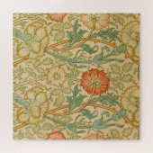 Roze en Roos van William Morris  Floral Legpuzzel (Horizontaal)