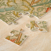 Roze en Roos van William Morris Floral Legpuzzel (Zijkant)