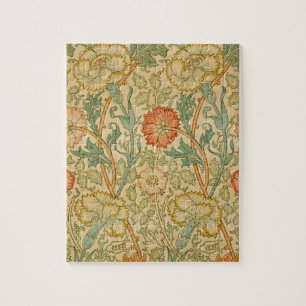 Roze en Roos van William Morris Floral Legpuzzel